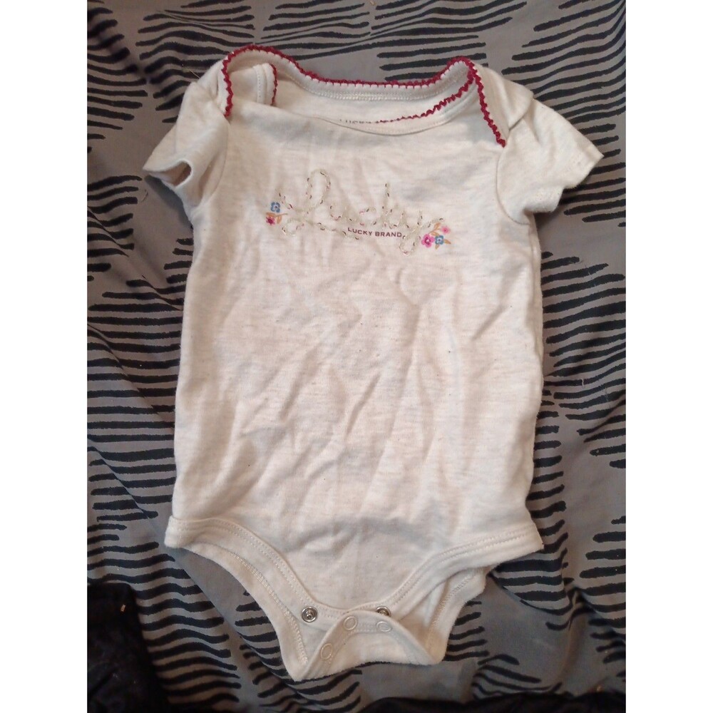 Lucky Brand bodysuit Girl 6-9 Month